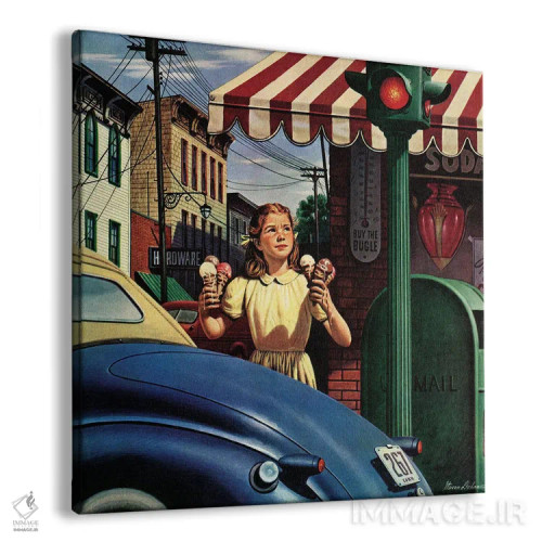 تابلو بستنیهای چکهکننده اثر استوان دوهانوس - نمای پرسپکتیو محصول