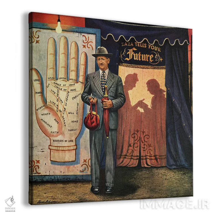 تابلو کفبین اثر استوان دوهانوس - نمای پرسپکتیو محصول