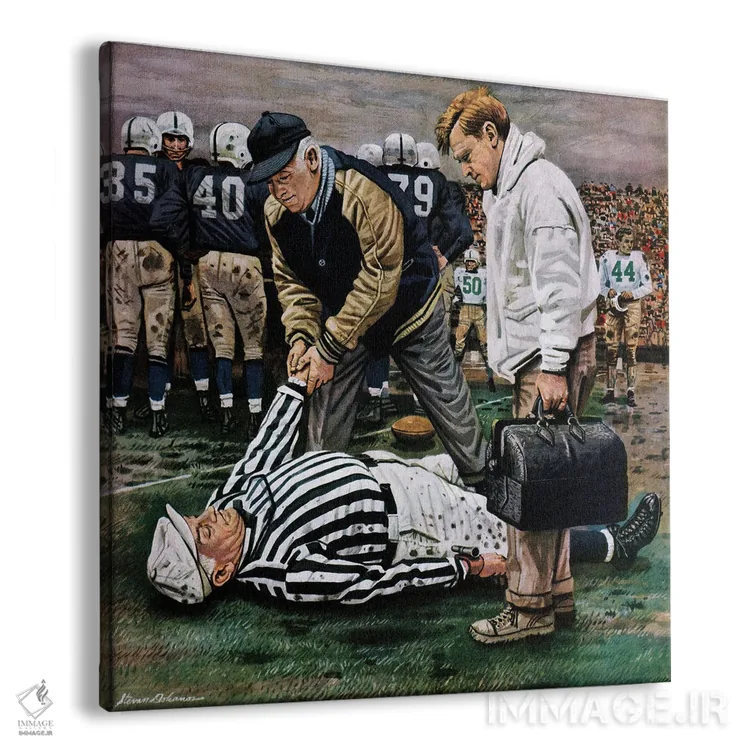 تابلو داور بیهوش اثر استوان دوهانوس - نمای پرسپکتیو محصول