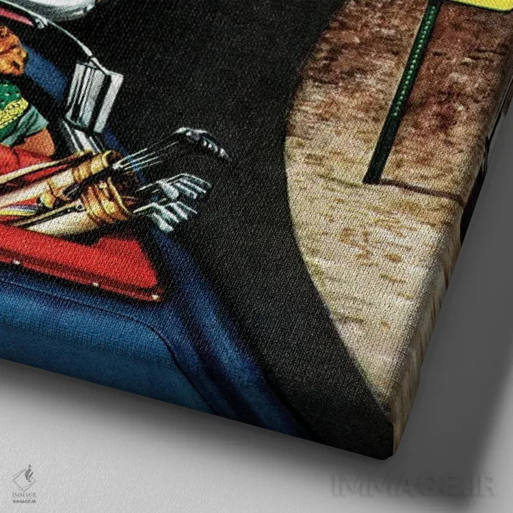 تابلو سبقت ممنوع اثر استوان دوهانوس - نمای نزدیک بافت بوم