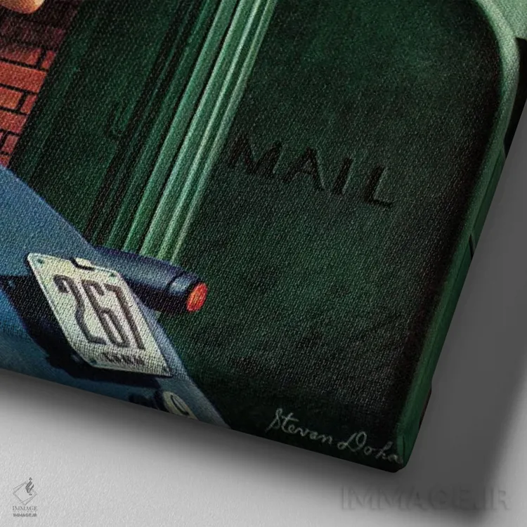 تابلو بستنیهای چکهکننده اثر استوان دوهانوس - نمای نزدیک بافت بوم