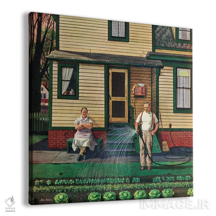 تابلو رسیدگی به باغ اثر استوان دوهانوس - نمای پرسپکتیو محصول