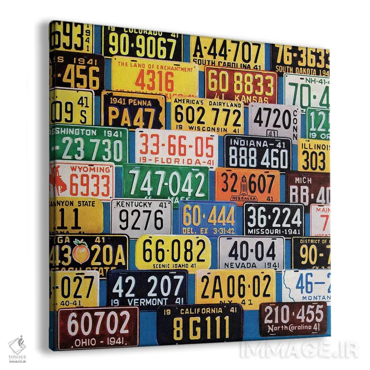 تابلو پلاک خودرو اثر اچ. ویلسون اسمیت - نمای پرسپکتیو محصول