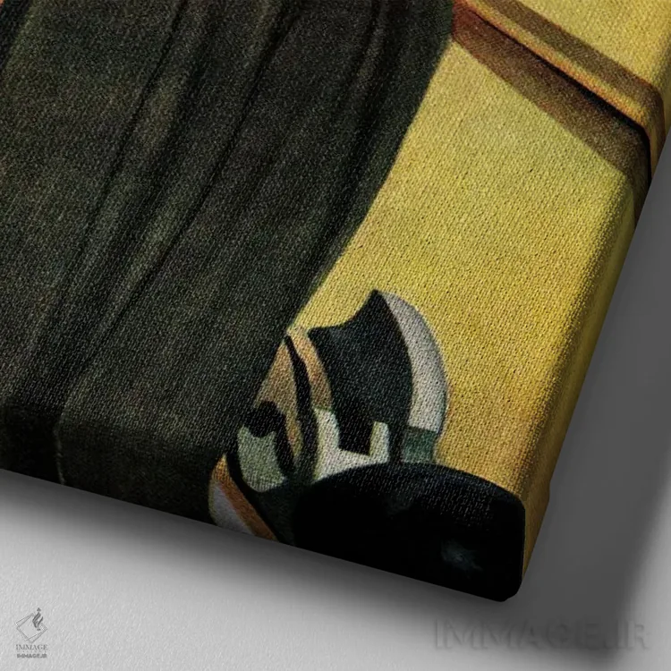 تابلو استرایک بولینگ (ورزشی) اثر جورج هیوز - نمای نزدیک بافت بوم