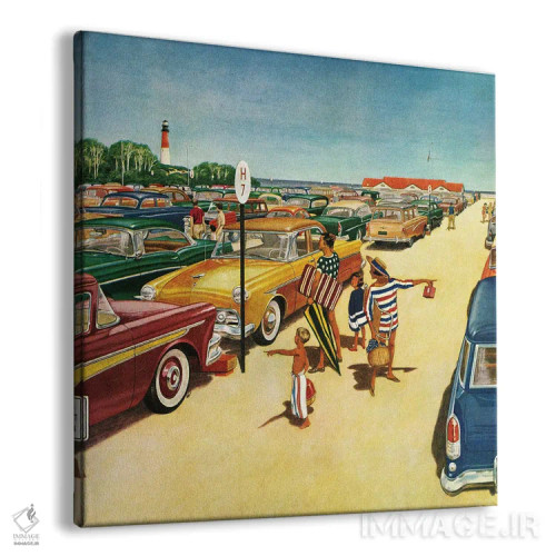 تابلو پارکینگ ساحلی اثر جیمز ویلیامسون - نمای پرسپکتیو محصول