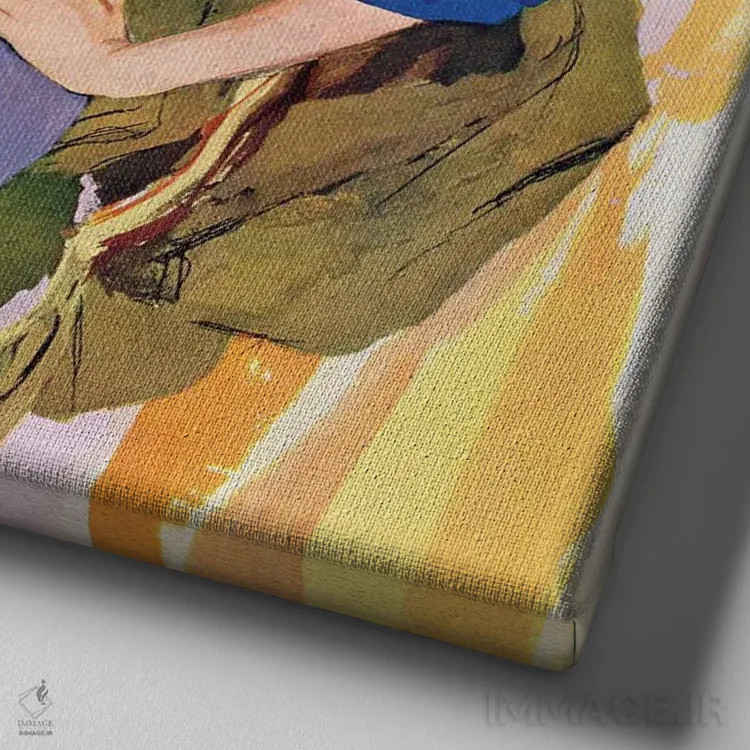 تابلو ازدواج برای من نیست اثر جو د مرس - نمای نزدیک بافت بوم