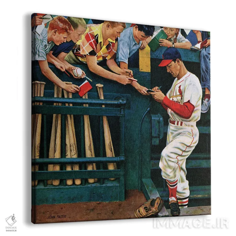 تابلو اِستَن مرد (لقب ورزشی یا شخصیتی) اثر جان فالتر - نمای پرسپکتیو محصول