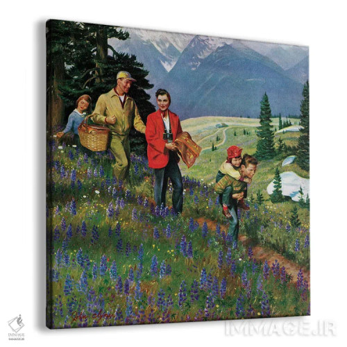 تابلو کوهنوردی در کوهها اثر جان کلایمر - نمای پرسپکتیو محصول