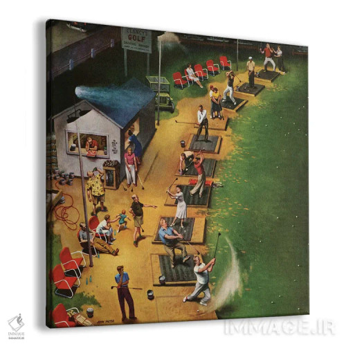 تابلو محدودهٔ تمرین گلف اثر جان فالتر - نمای پرسپکتیو محصول