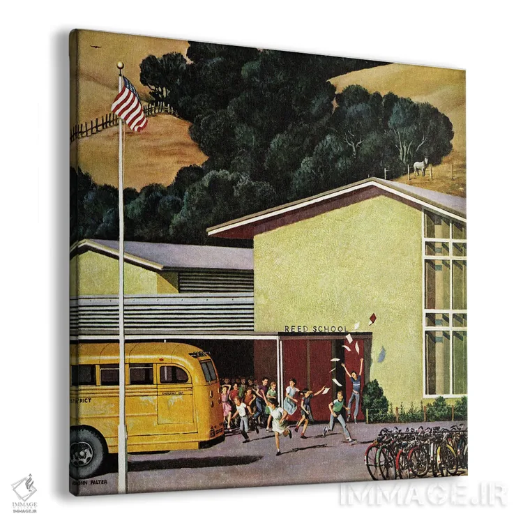 تابلو مدرسه تعطیل شد اثر جان فالتر - نمای پرسپکتیو محصول