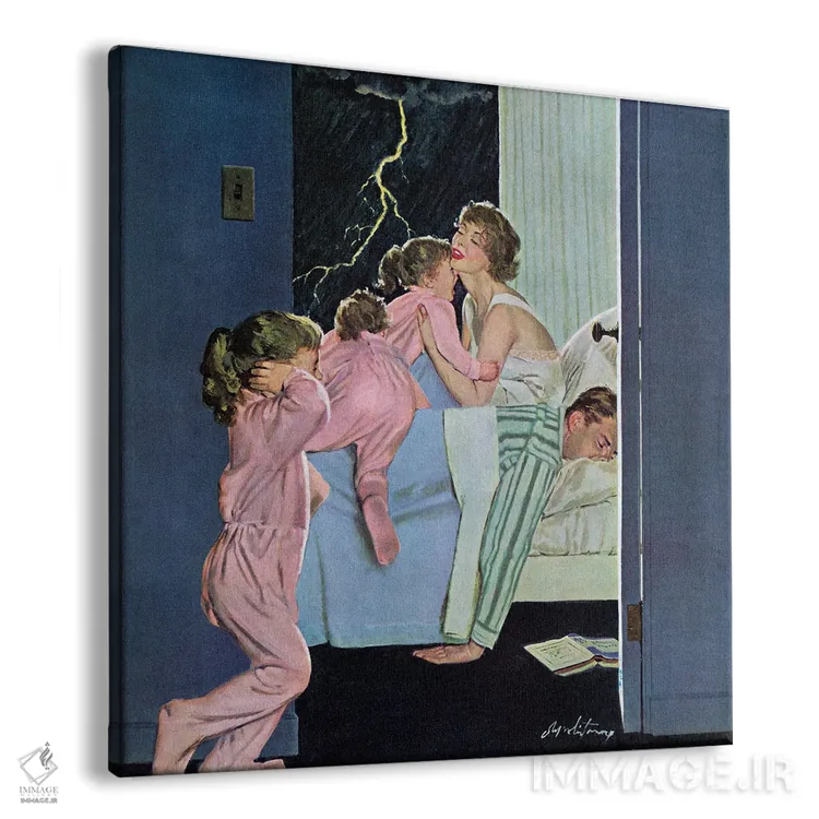 تابلو طوفان رعد و برق اثر ام. کبورن ویتمور - نمای پرسپکتیو محصول