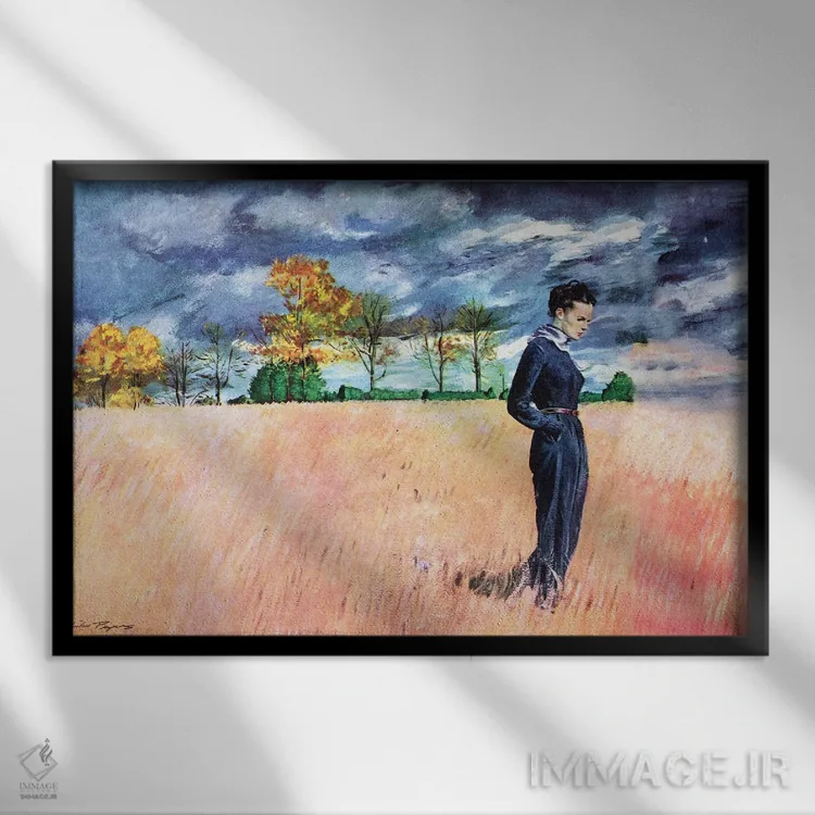 تابلو تو فقط یک بار جوان هستی اثر آستین بریگز (تصویرگر آمریکایی) - نمای قابدار مشکی