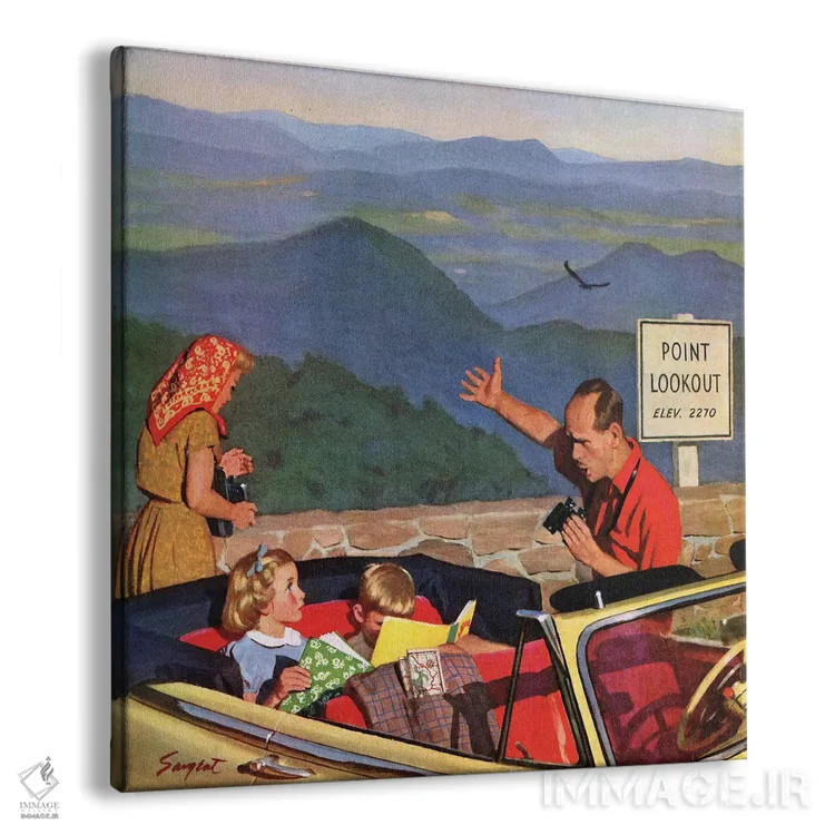 تابلو نقطهٔ دیدهبانی اثر ریچارد سارژنت - نمای پرسپکتیو محصول