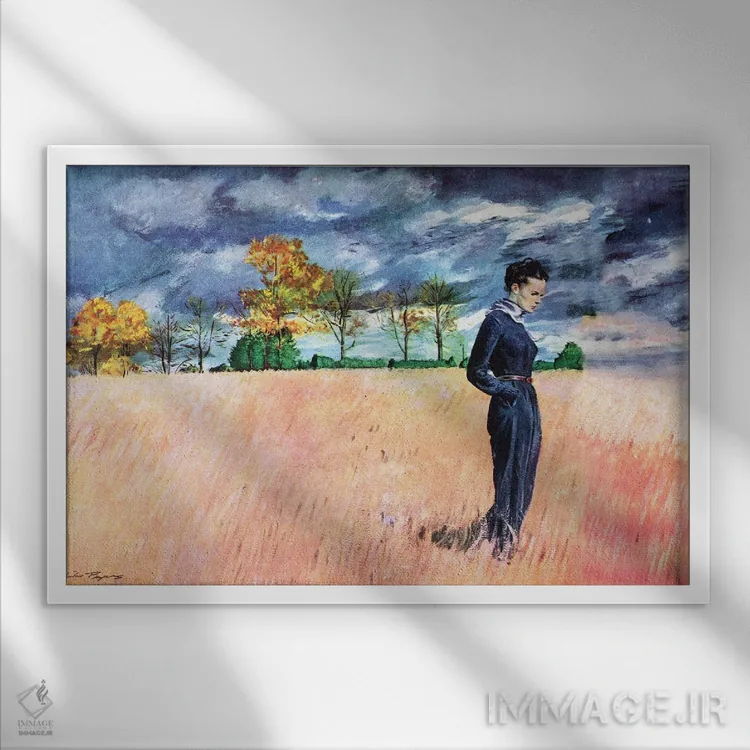 تابلو تو فقط یک بار جوان هستی اثر آستین بریگز (تصویرگر آمریکایی) - نمای قابدار سفید