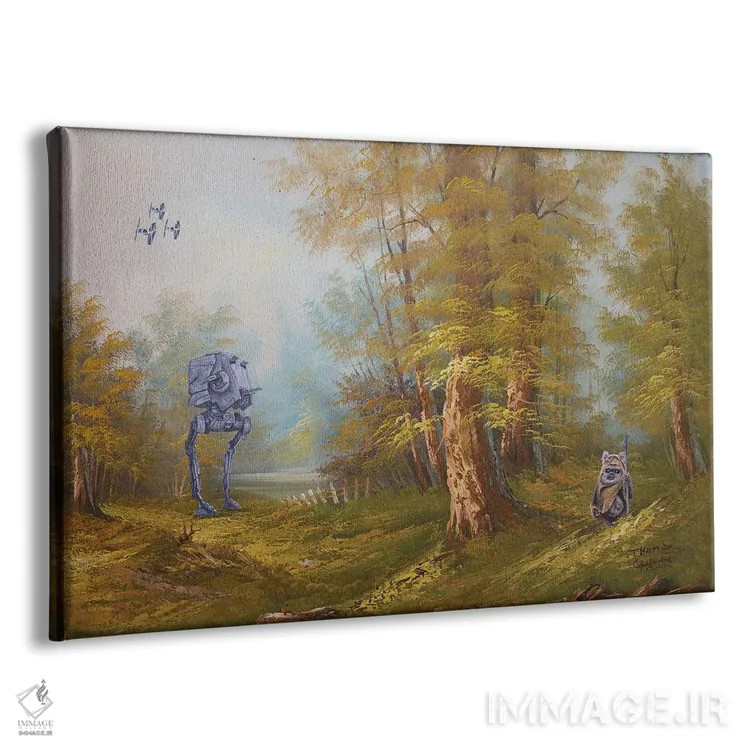 تابلو اندور (سیارهٔ خیالی - جنگ ستارگان) اثر کورتنی هیرشه - نمای پرسپکتیو محصول