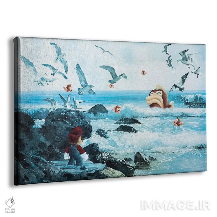 تابلو جزیرهای کوچک عظیم (پارادوکس) اثر کورتنی هیرشه - نمای پرسپکتیو محصول