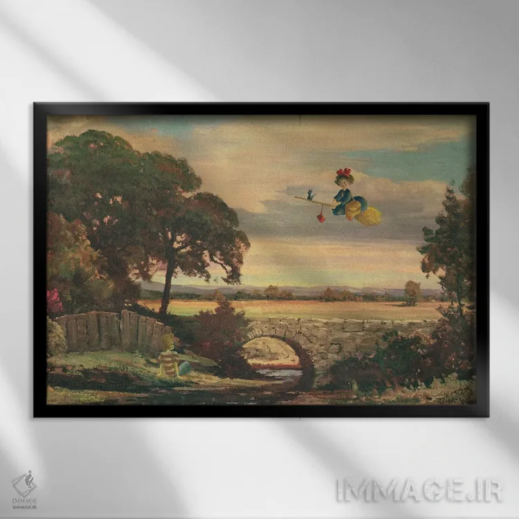 تابلو هنر پرواز اثر کورتنی هیرشه - نمای قابدار مشکی