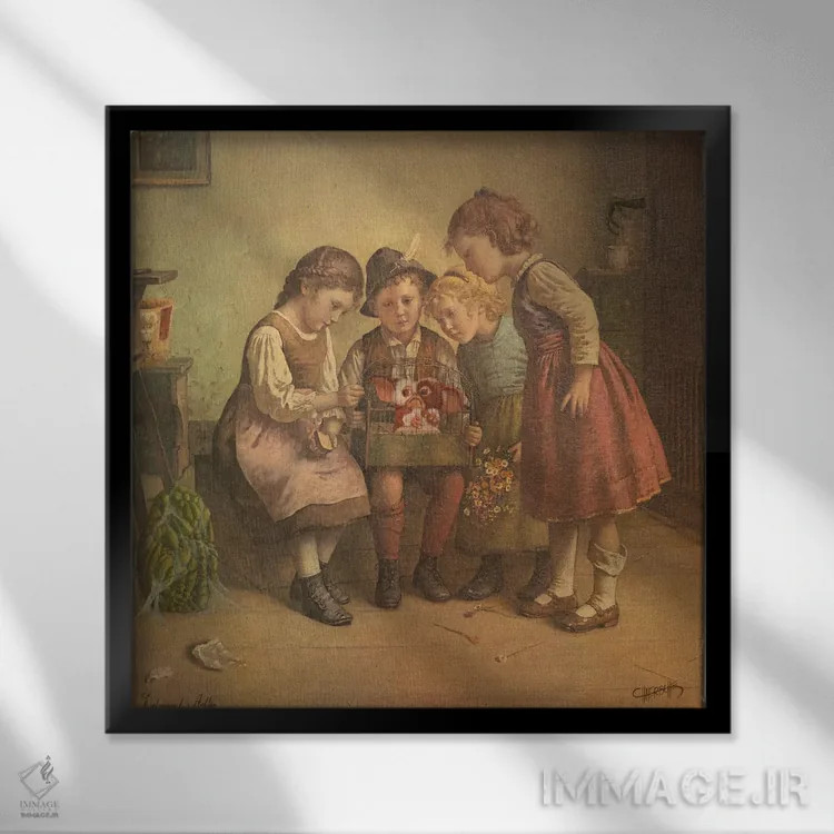 تابلو میانوعدههای نیمهشب اثر کورتنی هیرشه - نمای قابدار مشکی