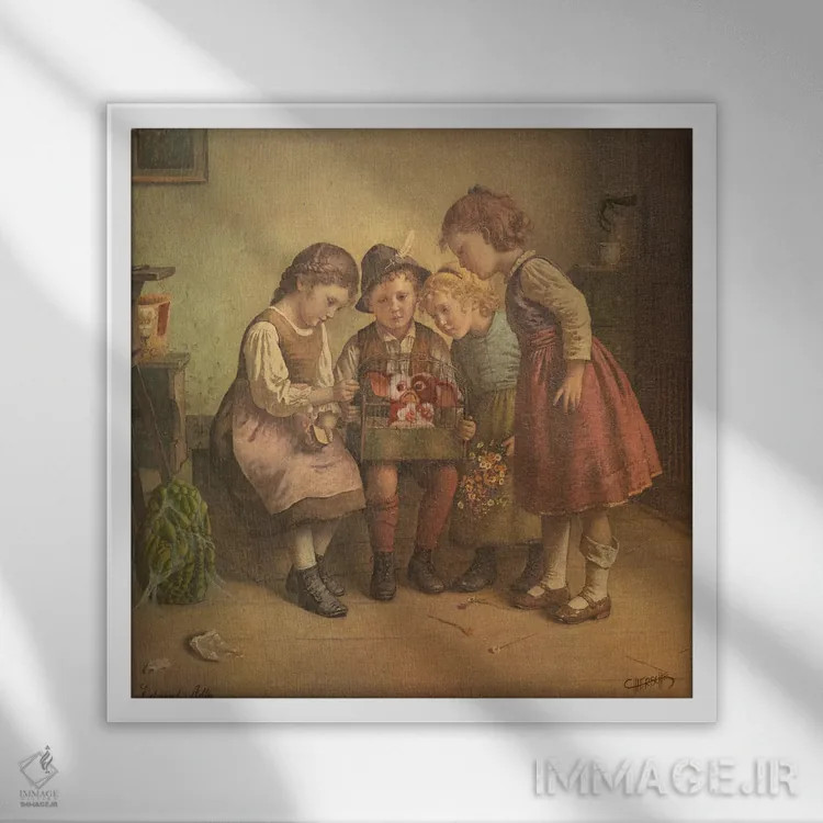 تابلو میانوعدههای نیمهشب اثر کورتنی هیرشه - نمای قابدار سفید