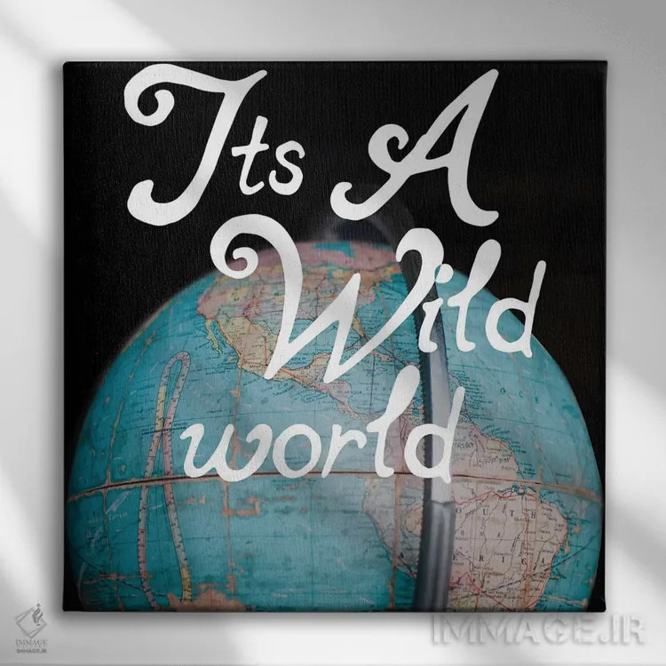 تابلو دنیای وحشی اثر چلسیا ویکتوریا - نمای روبهرو روی دیوار