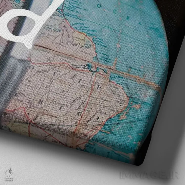 تابلو دنیای وحشی اثر چلسیا ویکتوریا - نمای نزدیک بافت بوم