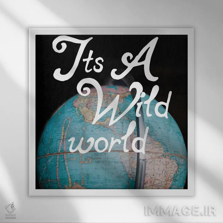 تابلو دنیای وحشی اثر چلسیا ویکتوریا - نمای قابدار سفید