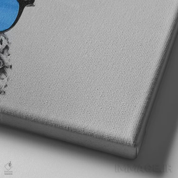 تابلو آقای آناناس ۲ اثر چلسیا ویکتوریا - نمای نزدیک بافت بوم