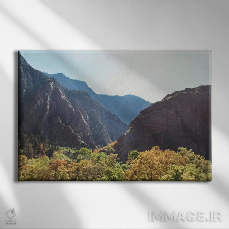 تابلو گردنهٔ کوهستانی اثر چلسیا ویکتوریا - نمای روبهرو روی دیوار