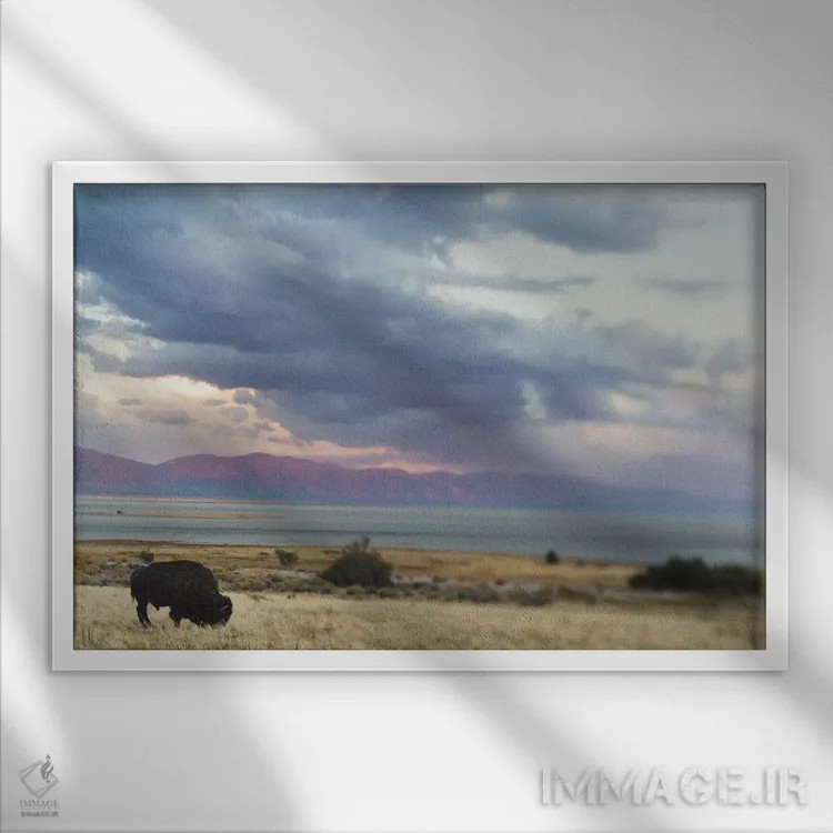 تابلو رویاپردازی طوفان اثر چلسیا ویکتوریا - نمای قابدار سفید