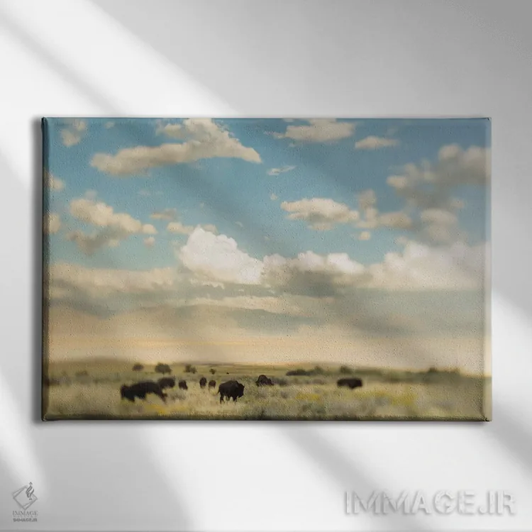 تابلو گله اثر چلسیا ویکتوریا - نمای روبهرو روی دیوار