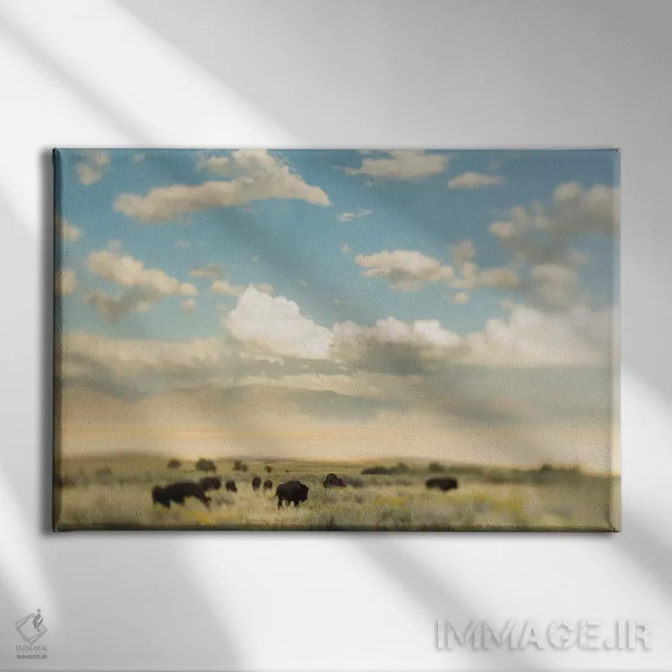 تابلو گله اثر چلسیا ویکتوریا - نمای روبهرو روی دیوار