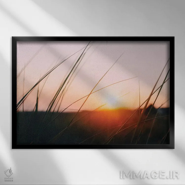 تابلو چمنزار کیپ کاد اثر چلسیا ویکتوریا - نمای قابدار مشکی