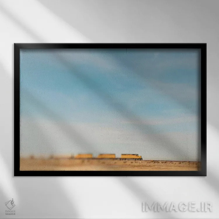 تابلو بلیت سفر (یا بازی معروف) اثر چلسیا ویکتوریا - نمای قابدار مشکی