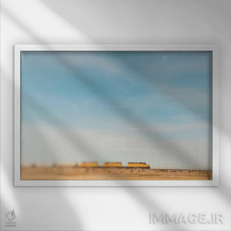 تابلو بلیت سفر (یا بازی معروف) اثر چلسیا ویکتوریا - نمای قابدار سفید