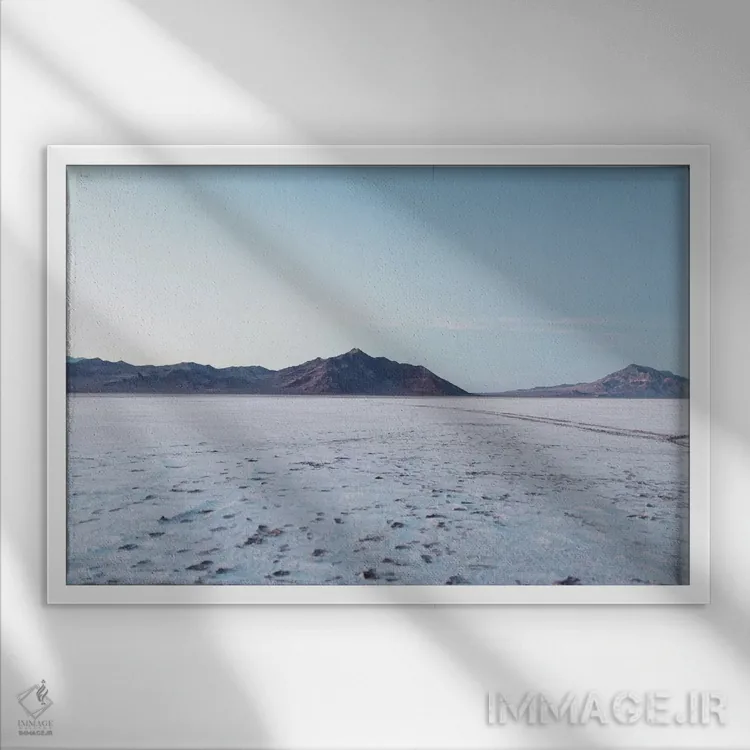 تابلو شهر سالت لیک (آمریکا) اثر چلسیا ویکتوریا - نمای قابدار سفید