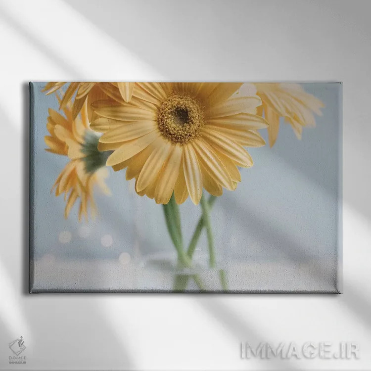 تابلو مروارید زرد ۲ اثر چلسیا ویکتوریا - نمای روبهرو روی دیوار