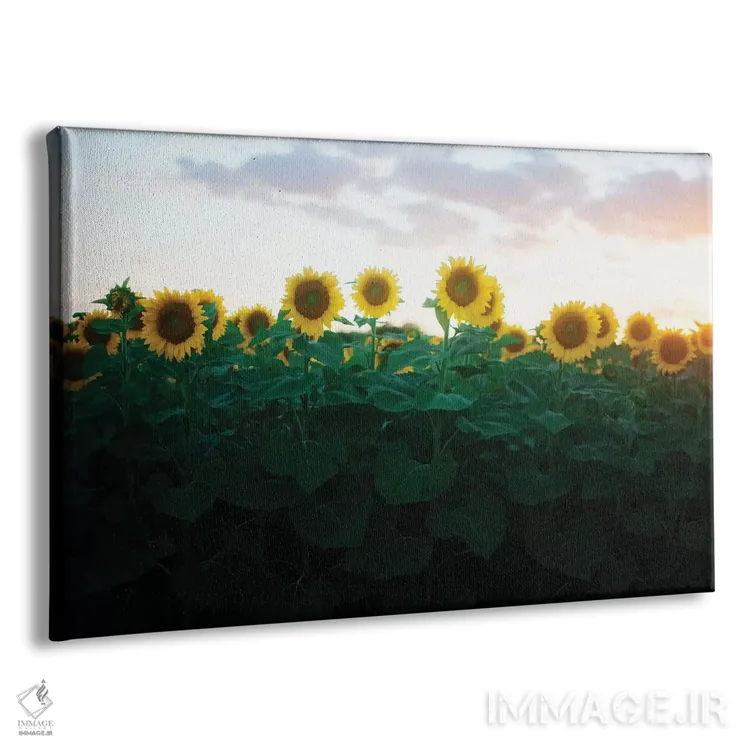 تابلو آفتابگردانها در غروب آفتاب ۲ اثر چلسیا ویکتوریا - نمای پرسپکتیو محصول