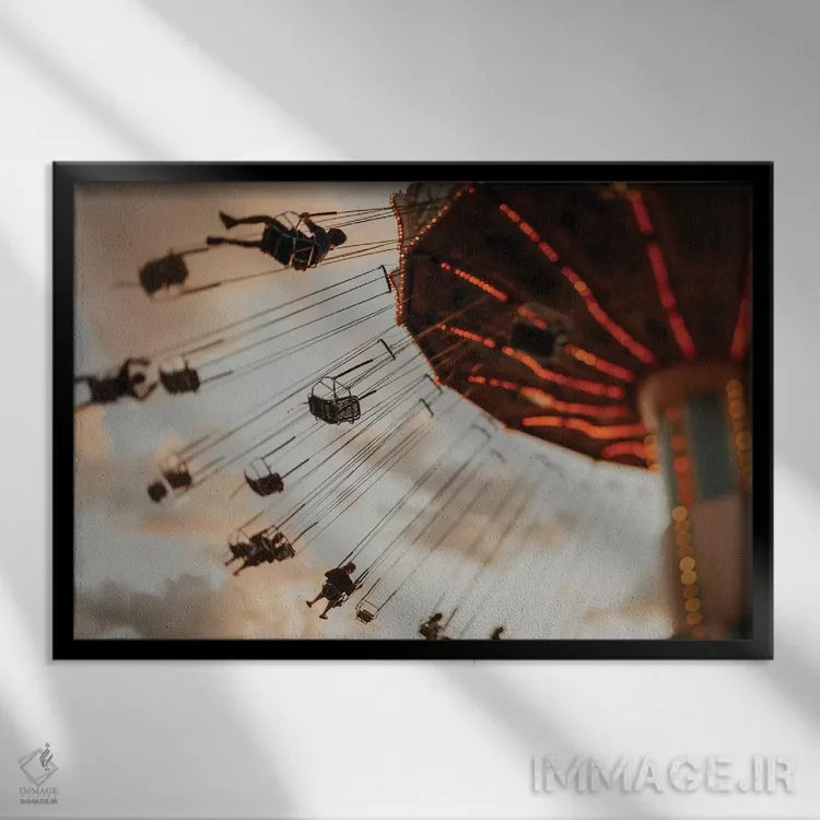 تابلو تاب اثر چلسیا ویکتوریا - نمای قابدار مشکی