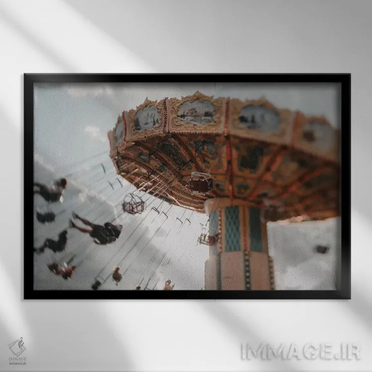 تابلو پرواز کن اثر چلسیا ویکتوریا - نمای قابدار مشکی