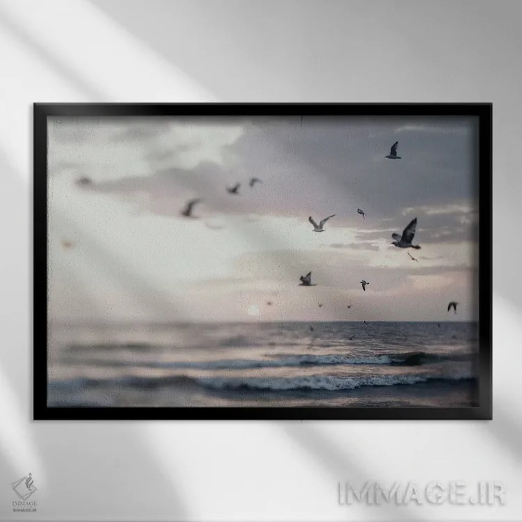 تابلو فراتر از دریا اثر چلسیا ویکتوریا - نمای قابدار مشکی