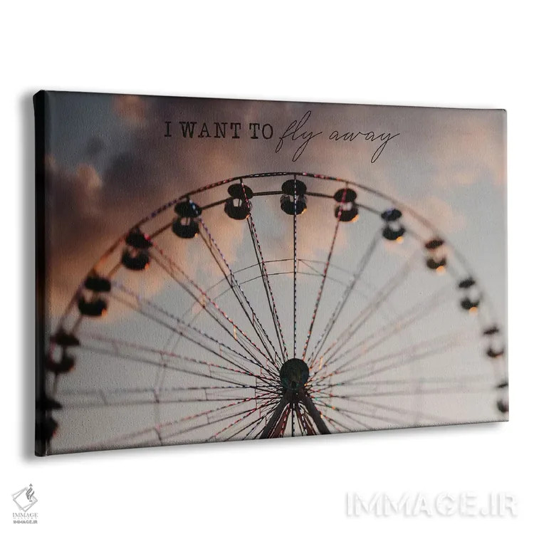 تابلو میخواهم پرواز کنم اثر چلسیا ویکتوریا - نمای پرسپکتیو محصول