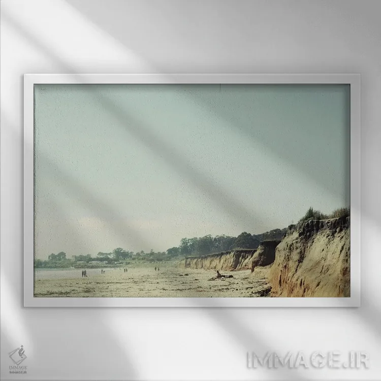 تابلو ساحل غربی اثر چلسیا ویکتوریا - نمای قابدار سفید