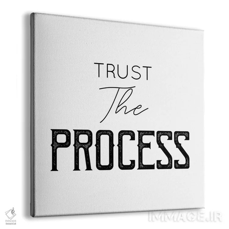 تابلو به روند اعتماد کن اثر چلسیا ویکتوریا - نمای پرسپکتیو محصول