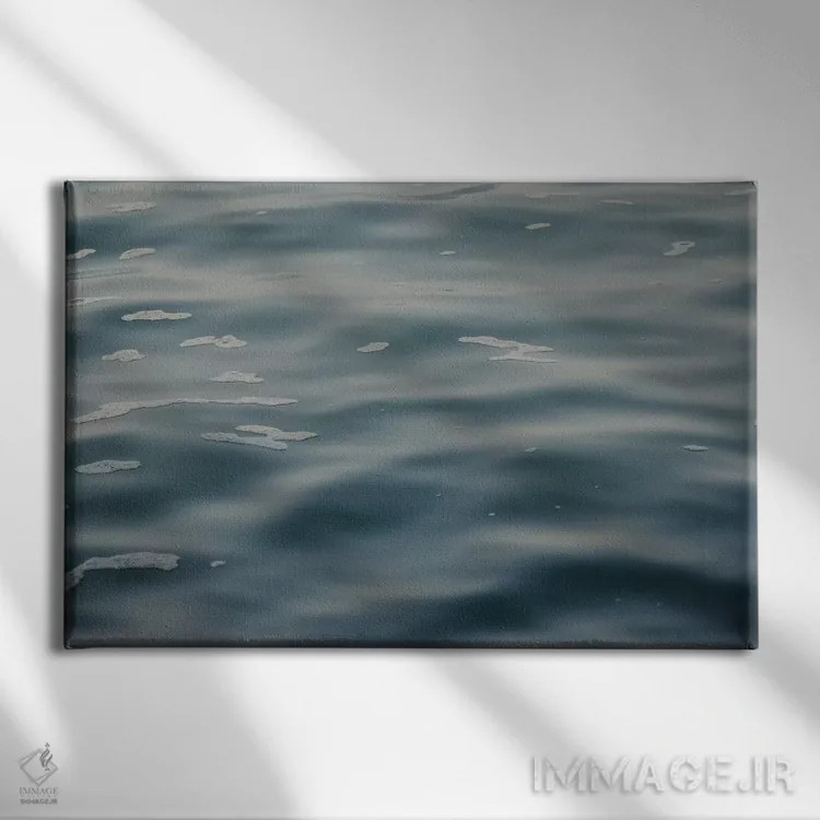 تابلو آب موجدار اثر چلسیا ویکتوریا - نمای روبهرو روی دیوار