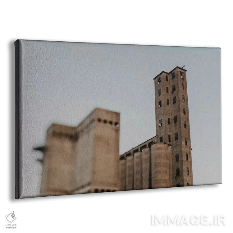 تابلو شهر سیلوها (سیلوی غلات) اثر چلسیا ویکتوریا - نمای پرسپکتیو محصول