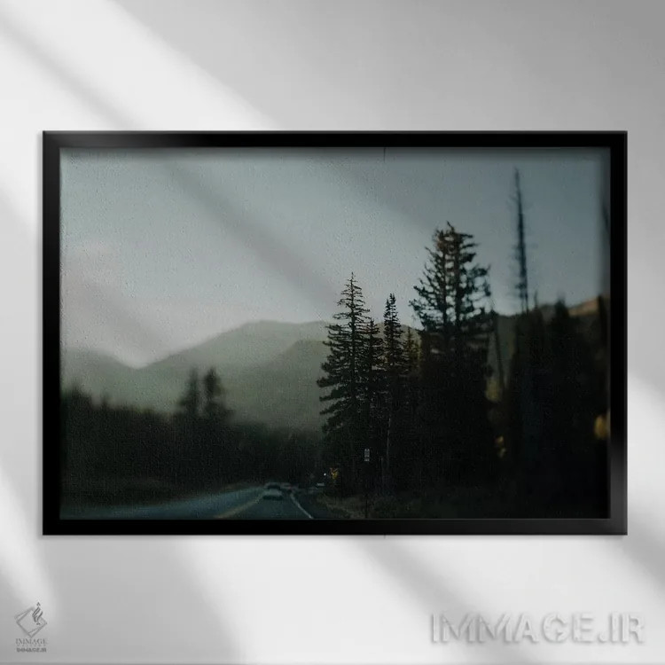 تابلو کوهستانهای بزرگ اثر چلسیا ویکتوریا - نمای قابدار مشکی