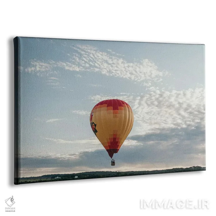 تابلو بالون هوای گرم اثر چلسیا ویکتوریا - نمای پرسپکتیو محصول