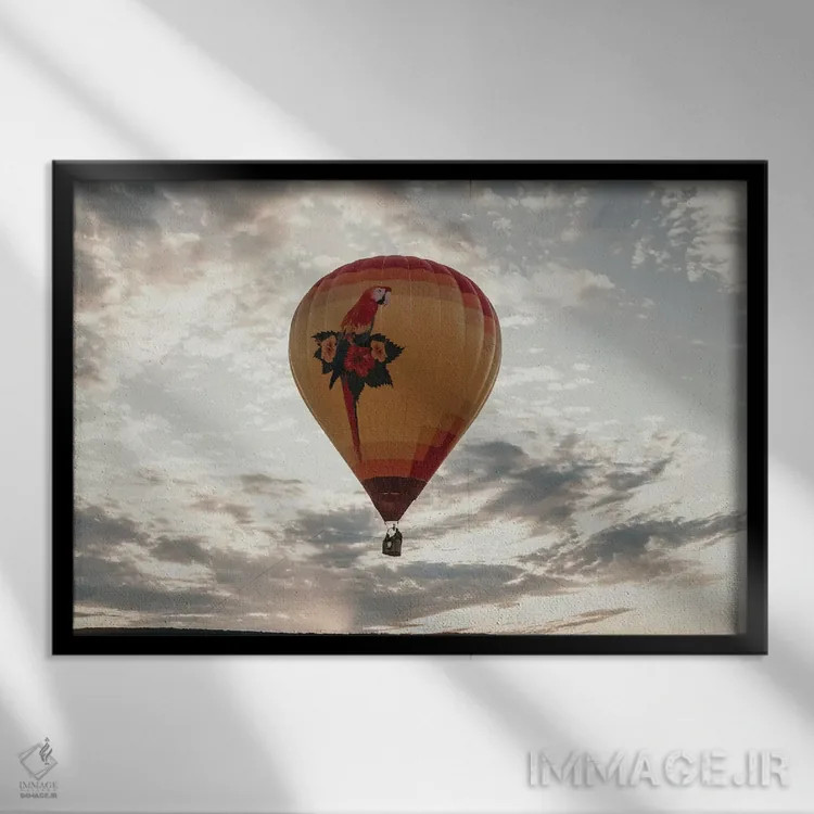 تابلو برخاستن اثر چلسیا ویکتوریا - نمای قابدار مشکی