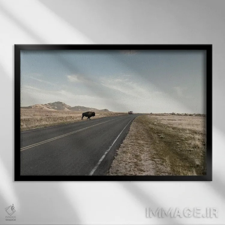 تابلو عصبانی نباش اثر چلسیا ویکتوریا - نمای قابدار مشکی