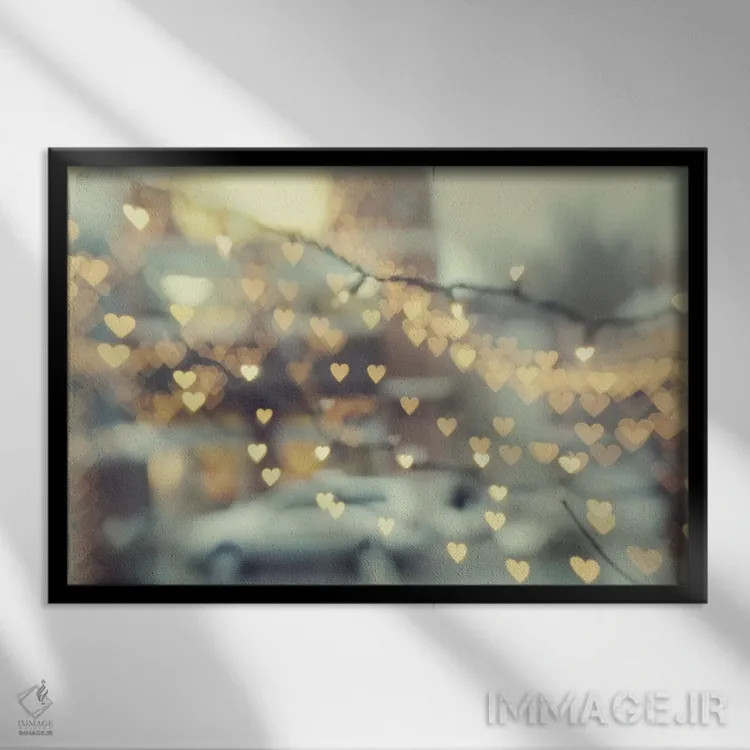 تابلو چنگ زدن به عشق اثر چلسیا ویکتوریا - نمای قابدار مشکی